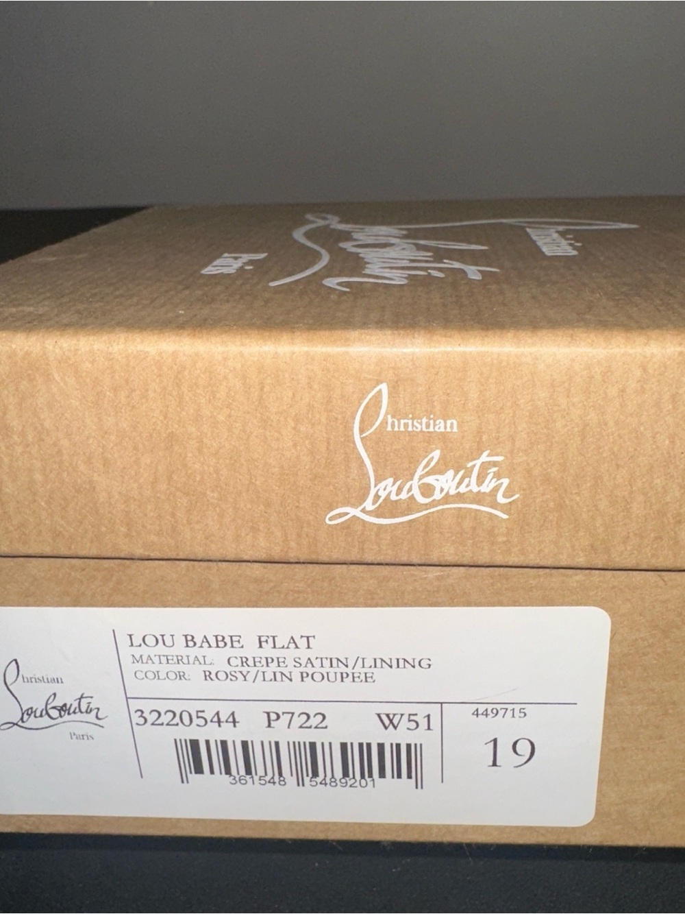 Christian Louboutin Kids 'Lou Babe Flat' in Rosy